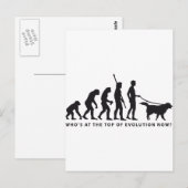 Evolution Postkarte (Vorne/Hinten)