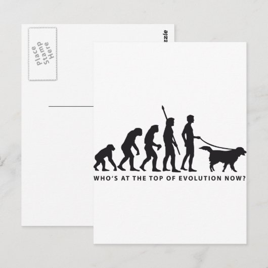 Evolution Postkarte (Vorne/Hinten)