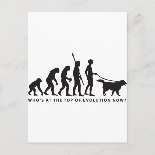 Evolution Postkarte (Vorderseite)