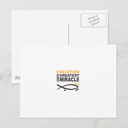 Evolution Postkarte (Vorne/Hinten)