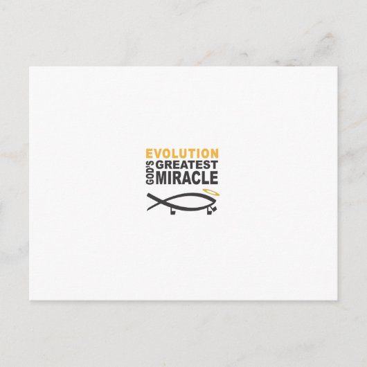 Evolution Postkarte (Vorderseite)