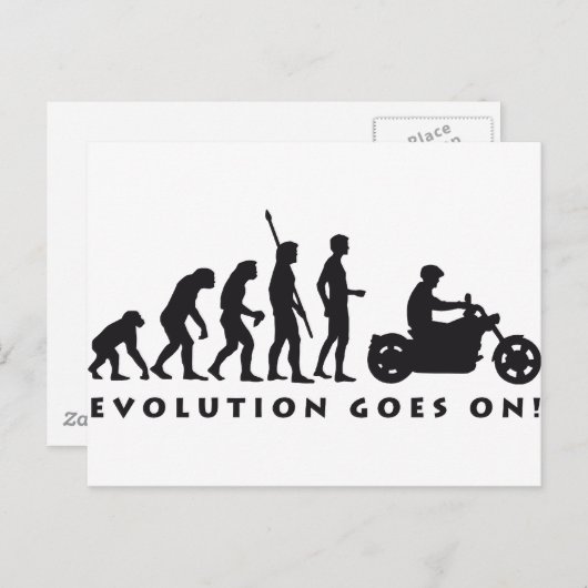 Evolution Postkarte (Vorne/Hinten)