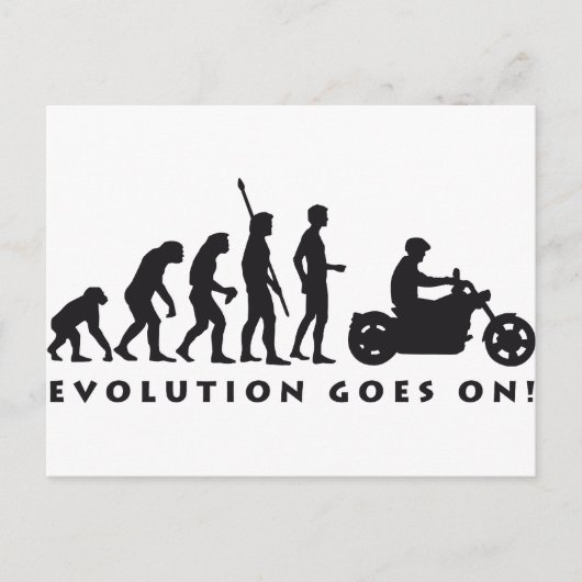 Evolution Postkarte (Vorderseite)