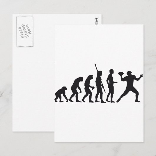 Evolution Postkarte (Vorne/Hinten)