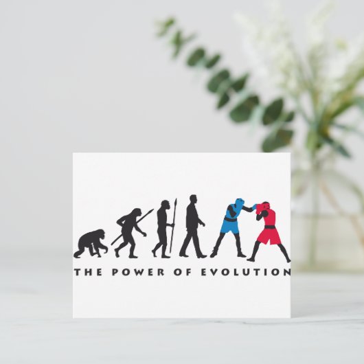 Evolution Postkarte (Stehend Vorderseite)