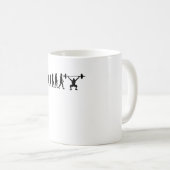 Evolution Powerlift Bodybuilding Geschenk Kaffeetasse (VorderseiteRechts)