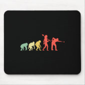 Evolution Rack Pool Billiard Player Billiard Cue Mousepad (Vorne)