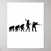 Evolution Rack Pool Billiard Player Billiard Cue Poster (Vorne)