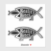 Evolution - Reality Bites x 2 Aufkleber (Blatt)