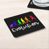 Evolution Rechteckiger Pappuntersetzer (angewinkelt)