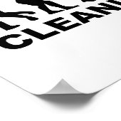 Evolution Reinigungsperson Poster (Ecke)