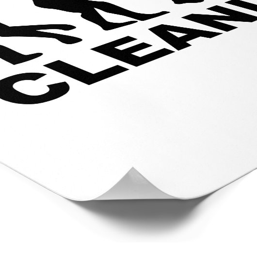 Evolution Reinigungsperson Poster (Ecke)