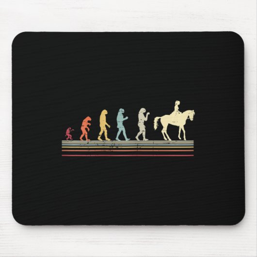 Evolution Reiten 1 Mousepad (Vorne)