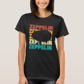 Evolution Retro Zeppelin Dirigiable Blimp-Luftschi T-Shirt (Vorderseite)