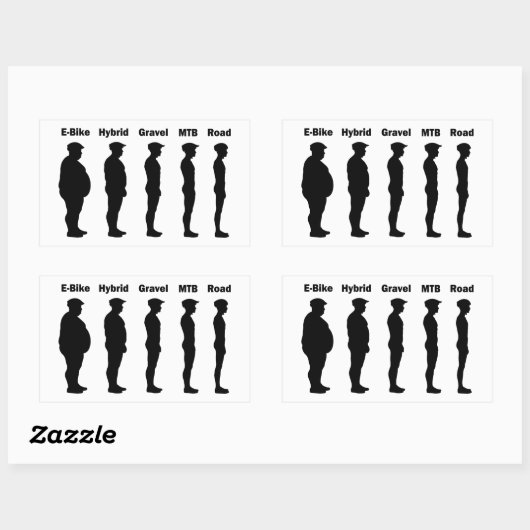 Evolution Roadie Rechteckiger Aufkleber (Blatt)