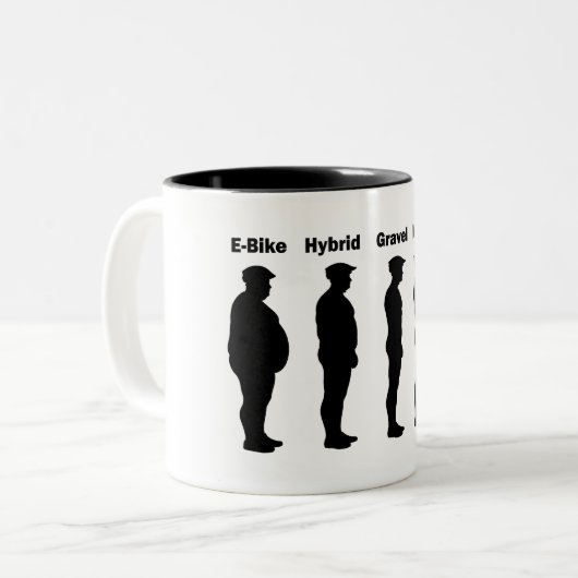 Evolution Roadie Zweifarbige Tasse (Vorderseite Links)