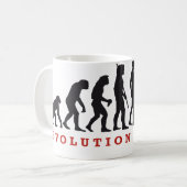 evolution rocks kaffeetasse (Vorderseite Links)