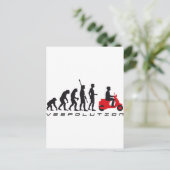 Evolution Roller Postkarte (Stehend Vorderseite)