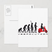 Evolution Roller Postkarte (Vorne/Hinten)