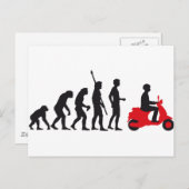 Evolution Roller Postkarte (Vorne/Hinten)
