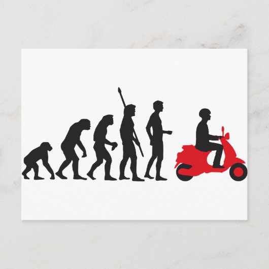 Evolution Roller Postkarte (Vorderseite)