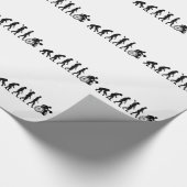 Evolution-Rollstuhl-Basketball Geschenkpapier (Ecke)