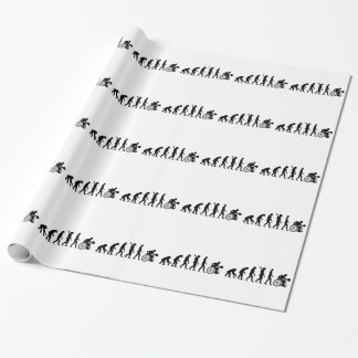 Evolution-Rollstuhl-Basketball Geschenkpapier