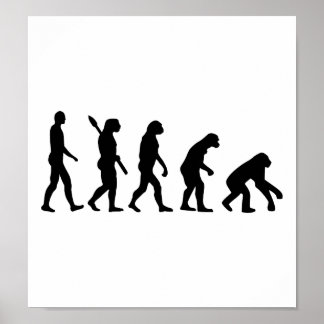 Evolution rückwärts poster
