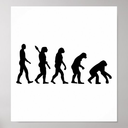 Evolution rückwärts poster (Vorne)