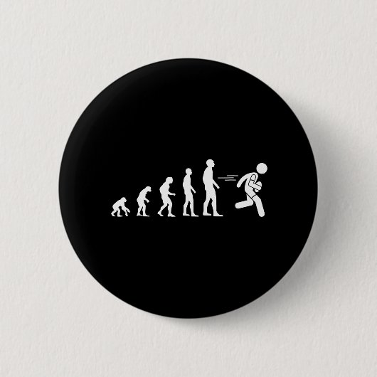 Evolution Rugby Spaß Button (Vorderseite)