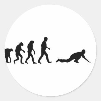 Evolution Runder Aufkleber