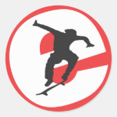 Evolution Runder Aufkleber (Vorderseite)