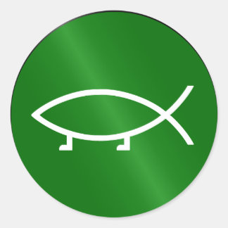 Evolution Runder Aufkleber