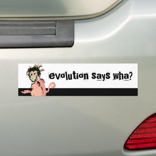 Evolution sagt was? (Affenfarbe) Autoaufkleber (Auf Auto)