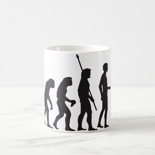 Evolution saxophon kaffeetasse (Mittel)