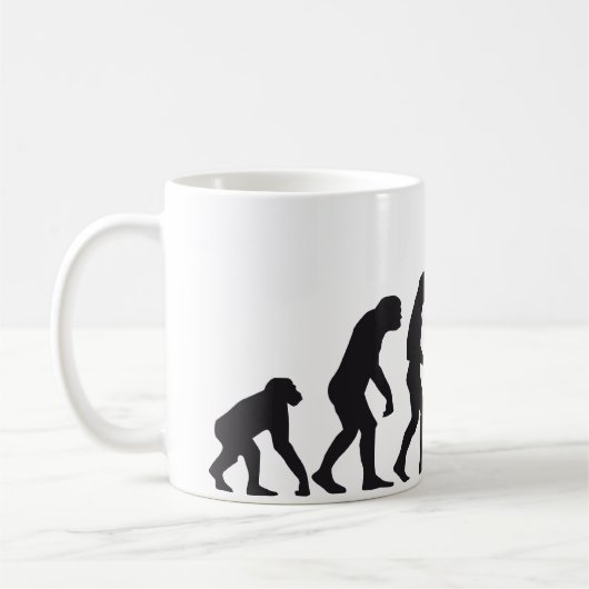 Evolution saxophon kaffeetasse (Links)