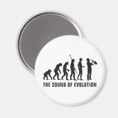 Evolution saxophon magnet (Vorderseite/Rückseite)