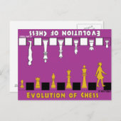 Evolution Schach, Gestaltung des Schachs nach der Postkarte (Vorne/Hinten)