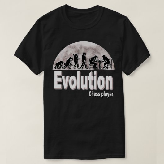 Evolution Schachspieler 1 T-Shirt (Design vorne)