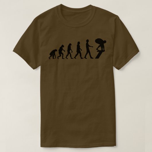 Evolution schwimmen Geschenk 1 T-Shirt (Design vorne)