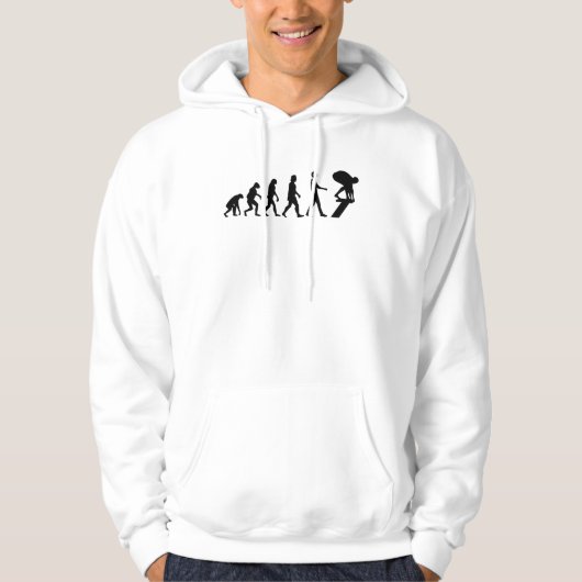 Evolution schwimmen hoodie (Vorderseite)