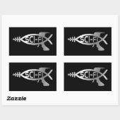 Evolution - Sci-Fi Rechteckiger Aufkleber (Blatt)