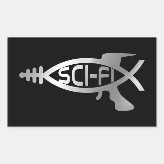 Evolution - Sci-Fi Rechteckiger Aufkleber (Vorderseite)