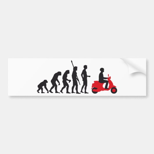 evolution scooter autoaufkleber (Vorne)