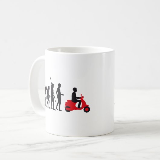evolution scooter kaffeetasse (Vorderseite Links)