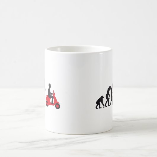 evolution scooter kaffeetasse (Mittel)
