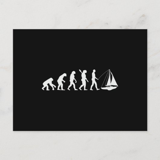 Evolution segeln - Cool segeln Postkarte (Vorderseite)