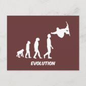 Evolution-Skateboard Postkarte (Vorderseite)