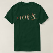 Evolution Skiing Evolution Geschenk Idee T-Shirt (Design vorne)