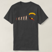 Evolution Skydive Skydiver Paraglider Geschenkidee T-Shirt (Design vorne)